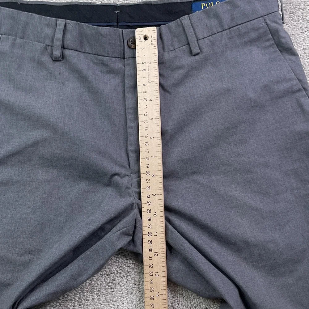 Polo Ralph Lauren Pants Mens 34x30 Gray Classic Fit Chino Cotton Stretch Slacks